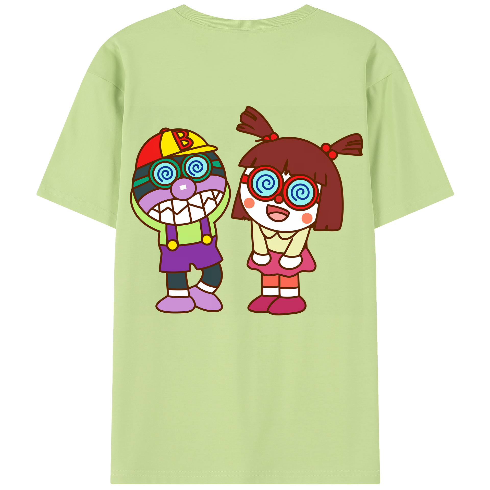 （画像用） アンパンマン Anpanman 綿100％半袖Tシャツ（背面プリント）